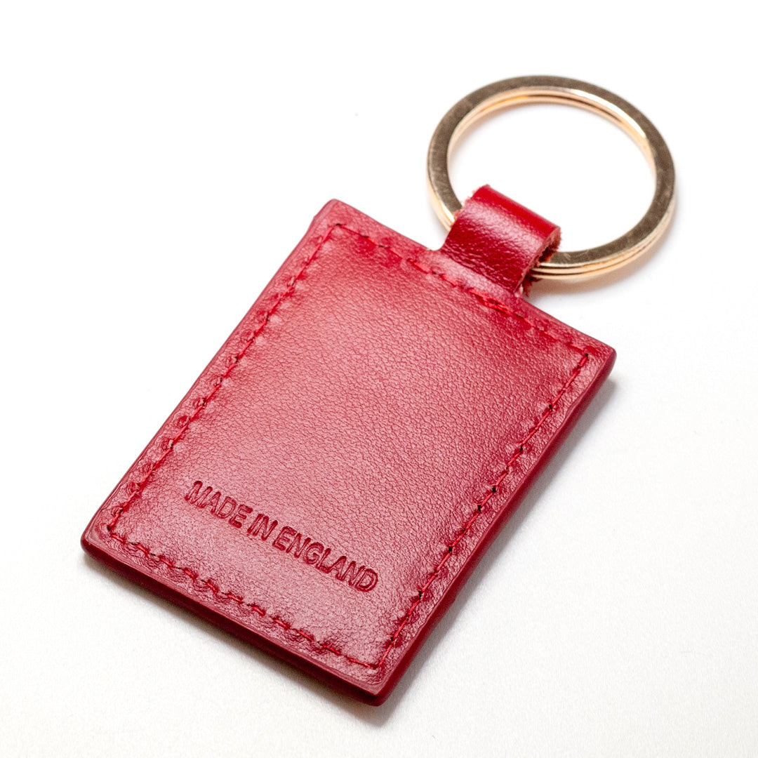 Cricket Ball Red Key Ring
