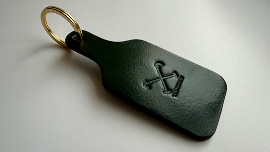 Dark Green British Bridle Leather Key Ring - TADHG & CO. LTD