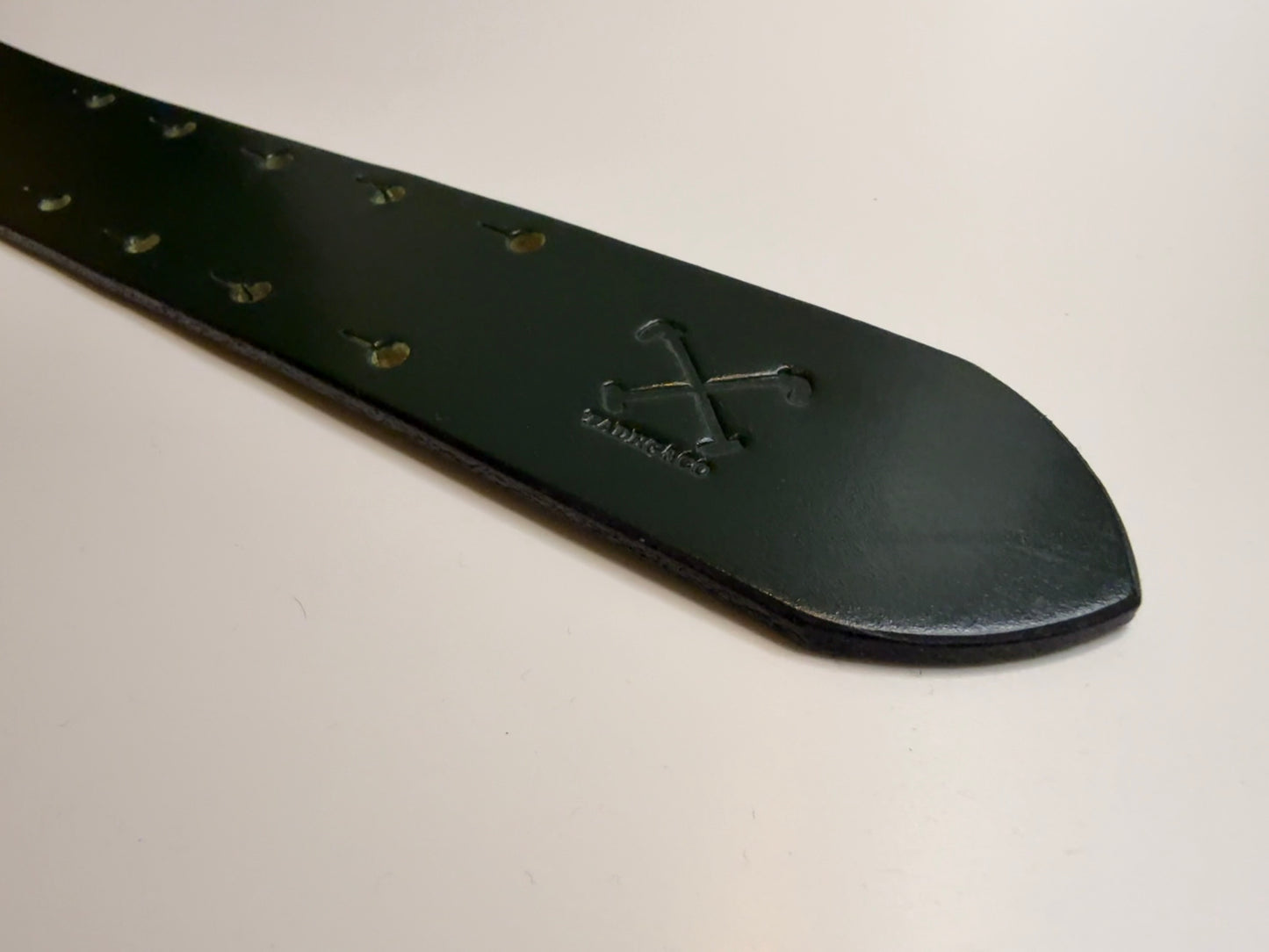 Dark Green British Bridle Leather Belt