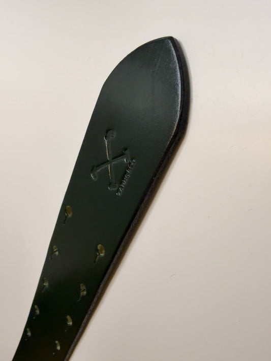 Dark Green British Bridle Leather Belt Strap - TADHG & CO. LTD