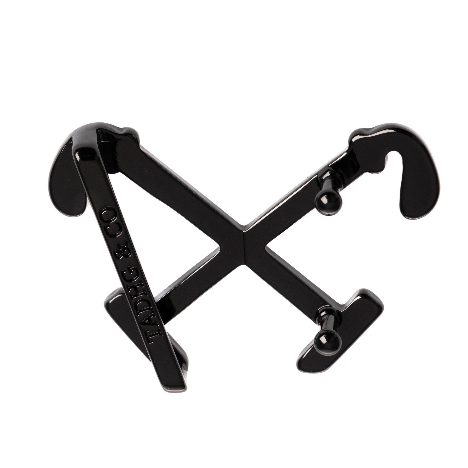Tadhg & Co. Signature Buckle in gunmetal – rear view showing clasp mechanism and Italian craftsmanship
