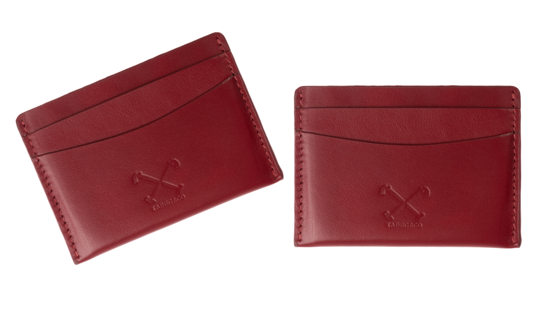 Matching Card Holder Set 
- Cricket Ball Red
